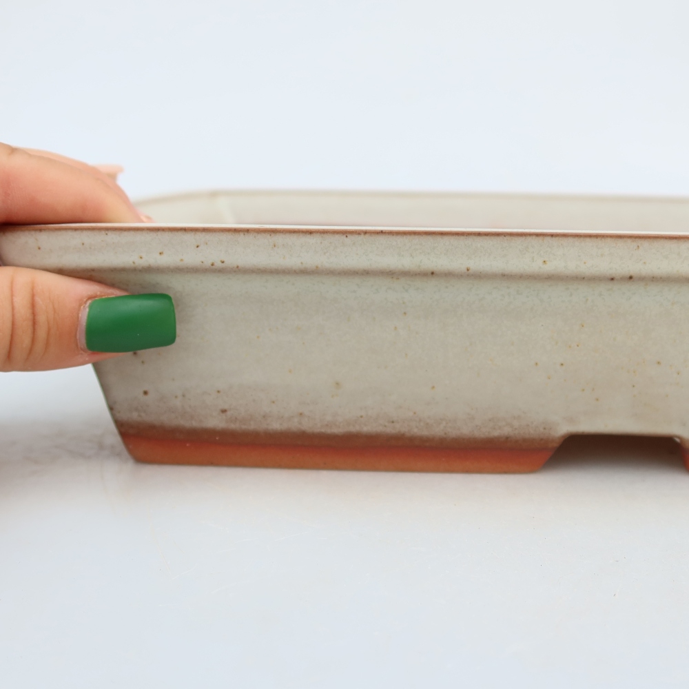 Bol en céramique  26 x 19,5 x 5,5 cm, couleur beige
