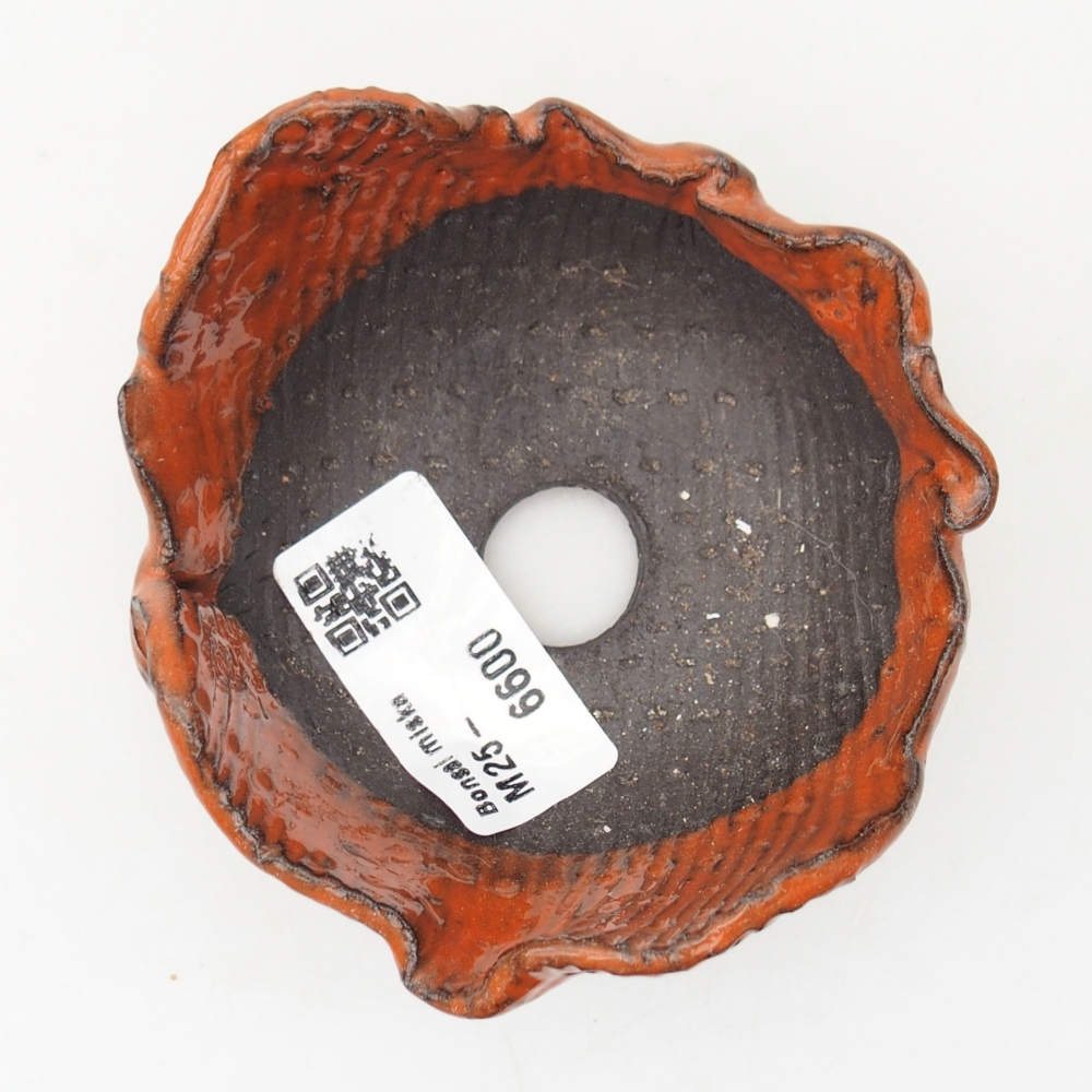 Coquille en céramique 8,5 x 8,5 x 5 cm , couleur orange