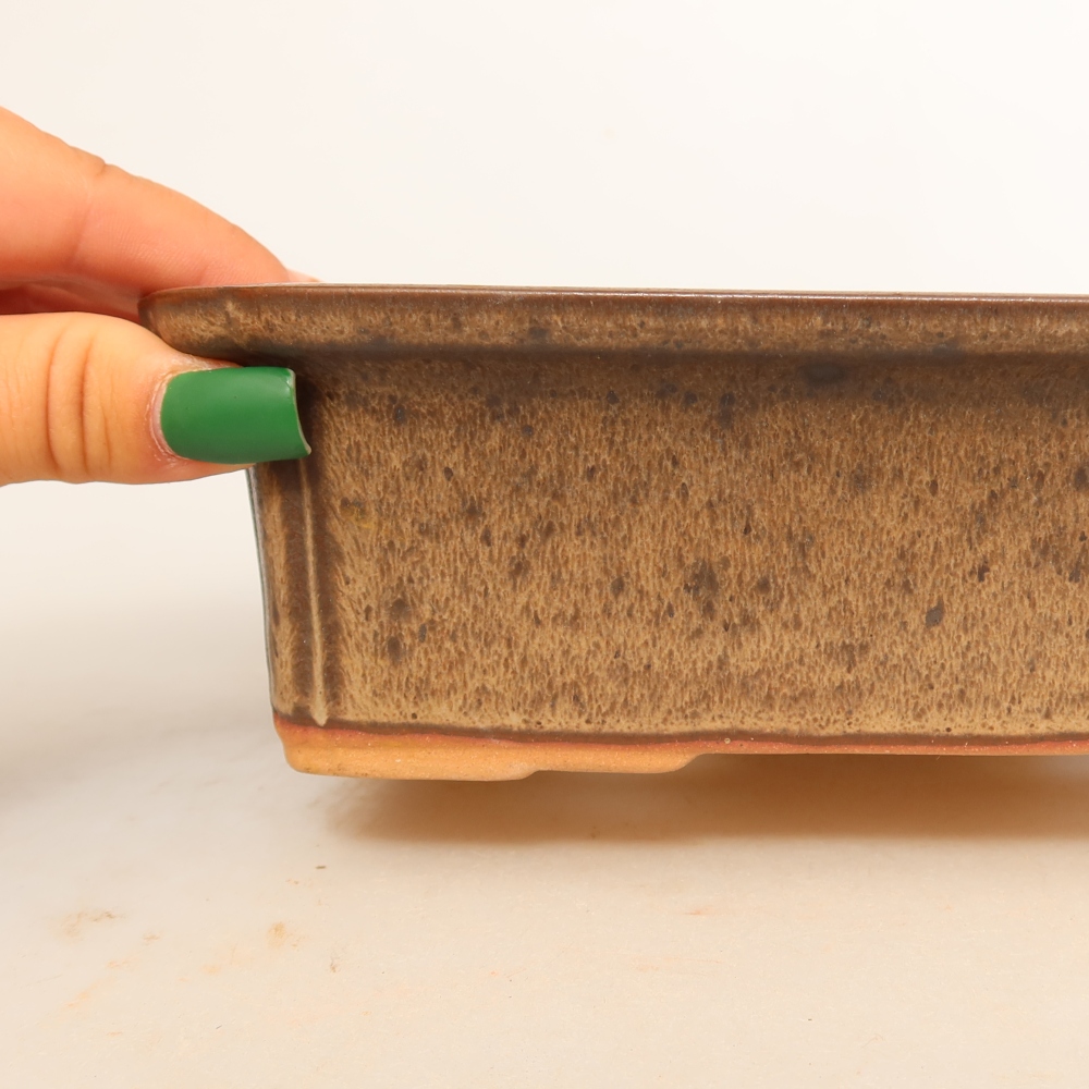 Bol en céramique  20 x 15,5 x 5,5 cm, couleur marron
