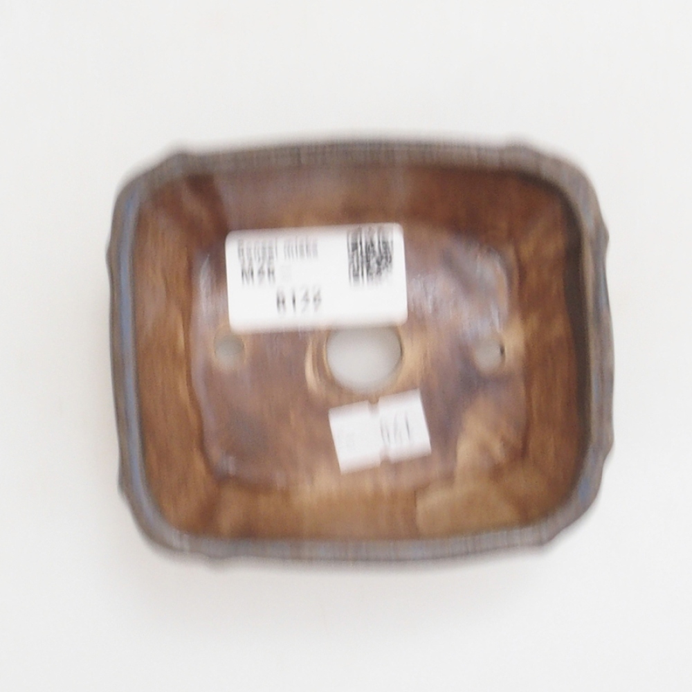 Bol à bonsaï en céramique 10 x 8,5 x 4 cm, brun