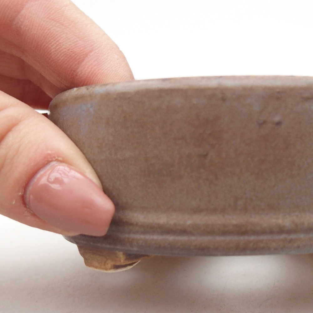 Bol à bonsaï en céramique 9 x 9 x 3,5 cm, couleur bleu