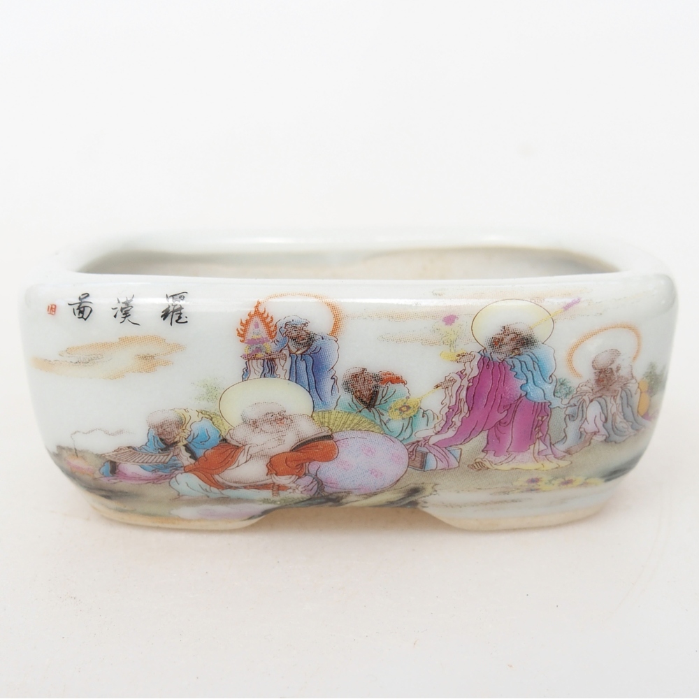 Mini bol bonsaï 8 x 6 x 3 cm, blanc