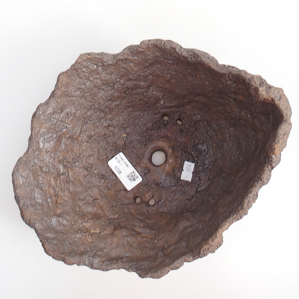 Coquille en céramique 25 x 21 x 21 cm , couleur marron