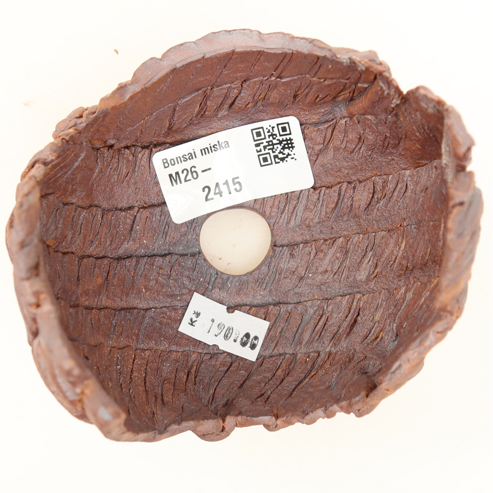 Coquille en céramique  10 x 9 x 9 cm, couleur marron