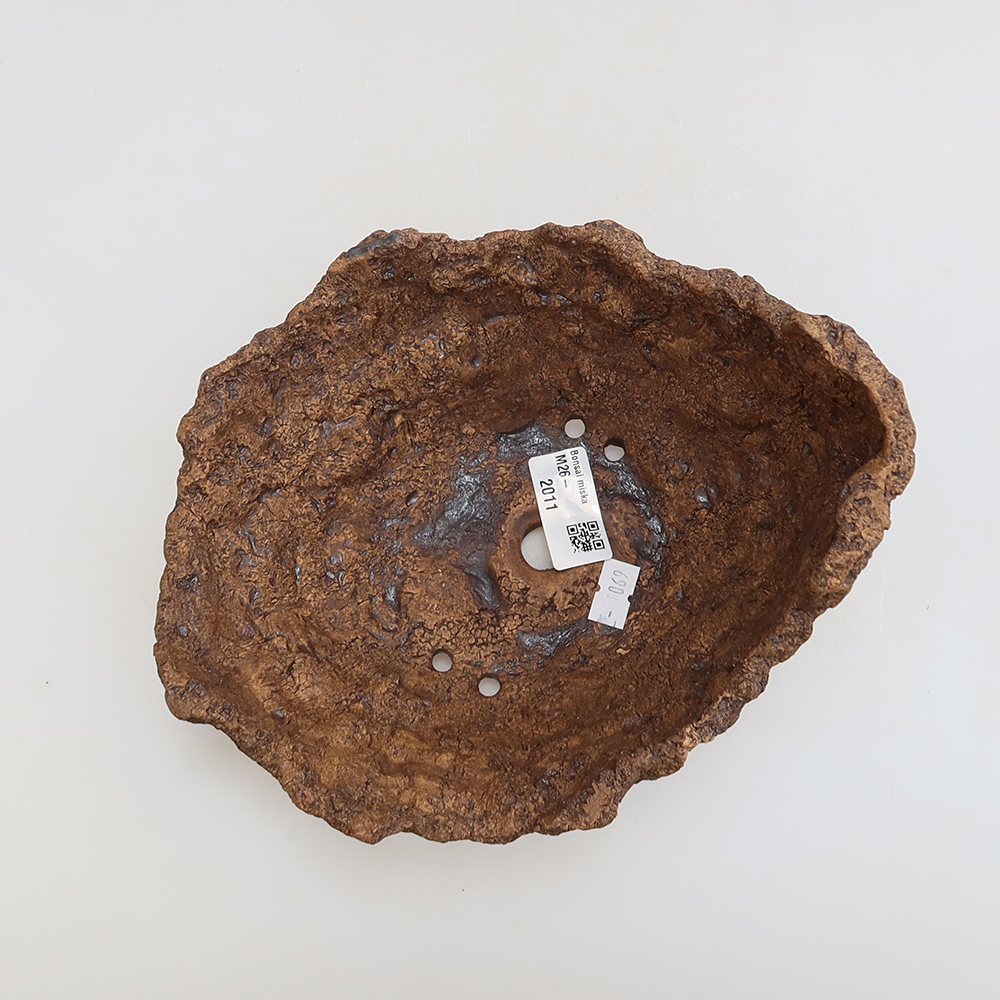Coquille en céramique 18 x 16 x 13,5 cm, couleur marron