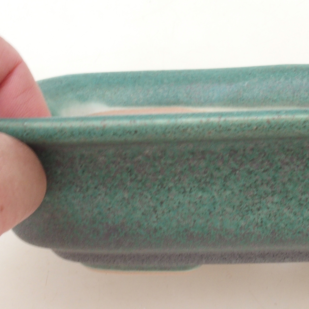 Bol à bonsaï H02 - 19 x 13 x 5 cm - vert