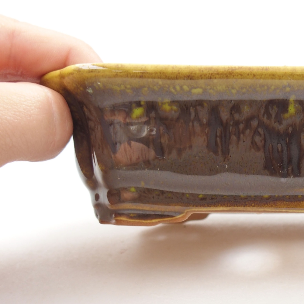 Bol à bonsaï en céramique 22 x 17 x 5 cm, vert