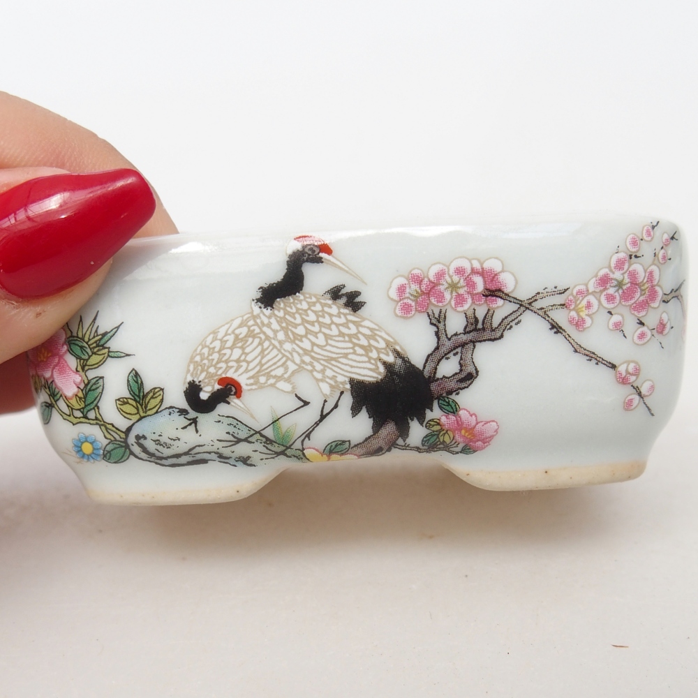 Mini bol bonsaï 8 x 6 x 3 cm, blanc