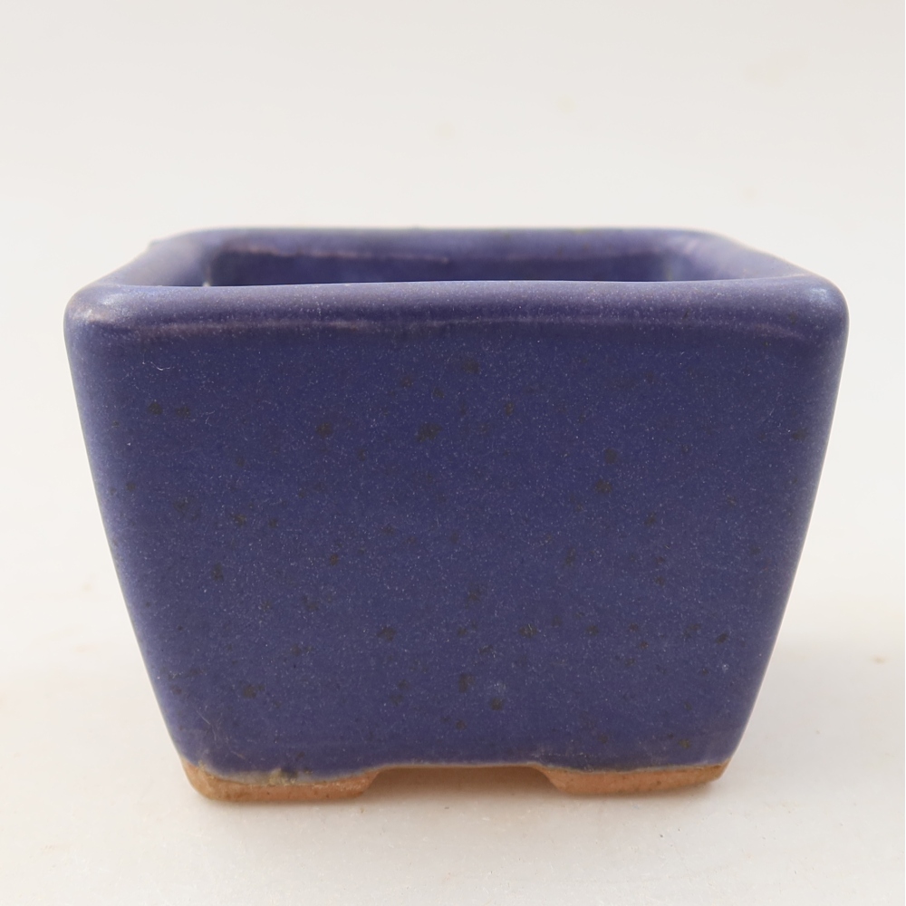 Bol à bonsaï en céramique 6,5 x 6,5 x 5 cm, couleur violet