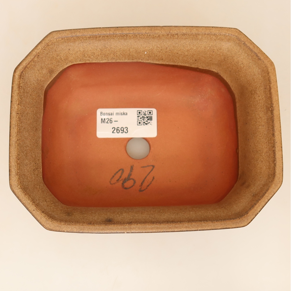 Bol en céramique  15 x 12 x 7 cm, couleur marron