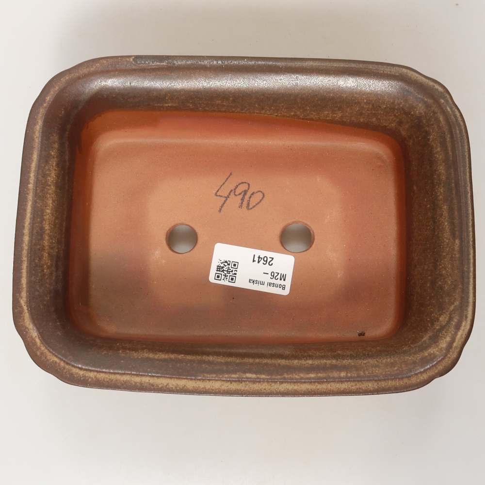 Bol en céramique  20 x 15,5 x 6 cm , couleur marron