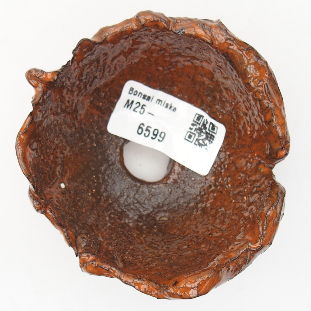 Coquille en céramique 8,5 x 8 x 5 cm , couleur orange