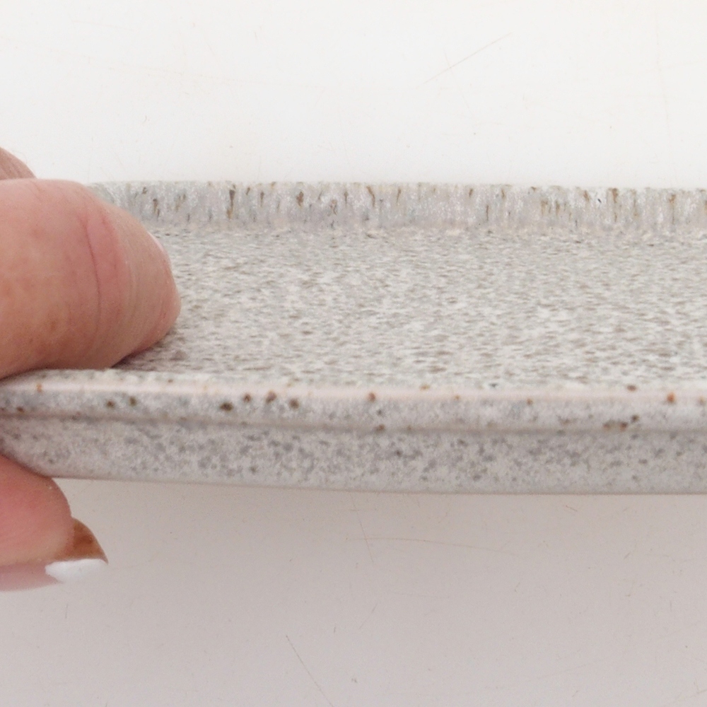 Bol en céramique H17 -15,5 x 11 x 1 cm - beige