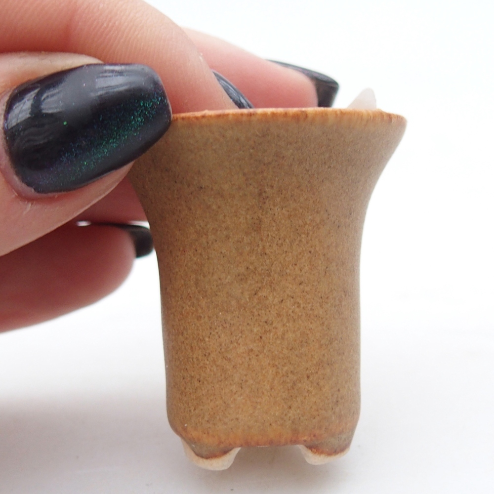 Mini bol à bonsaï 3 x 3 x 3,5 cm, brun