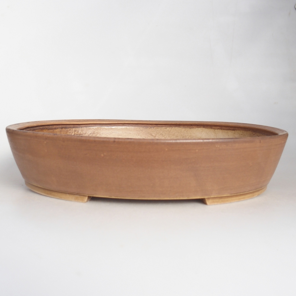 Bol à bonsaï en céramique 31,5 x 27,5 x 6,5 cm, rose