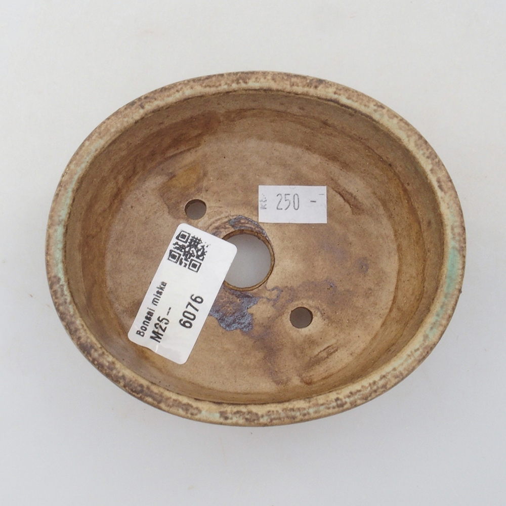 Bol à bonsaï en céramique 10 x 8,5 x 4 cm, brun