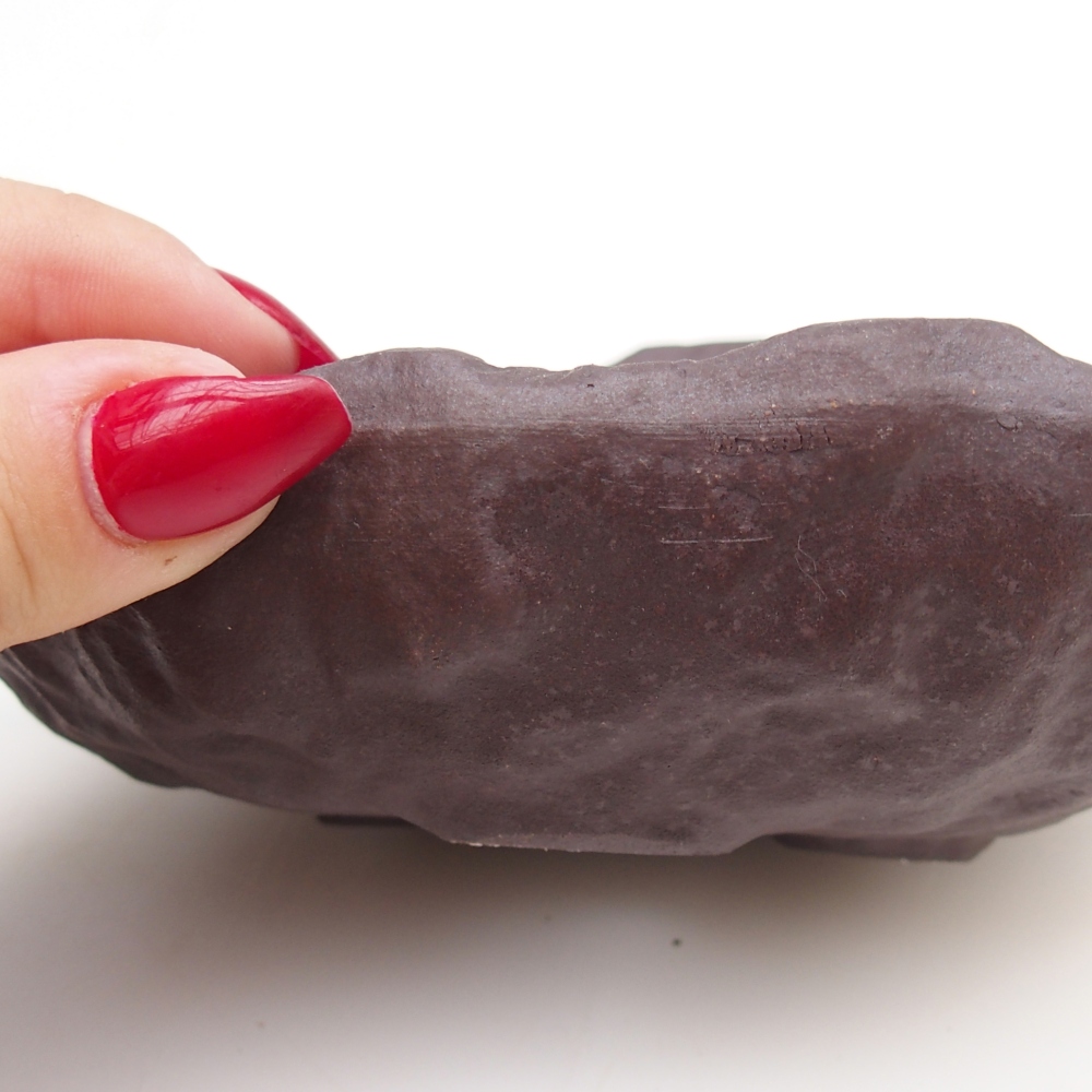 Coquille en céramique 15 x 11 x 6,5 cm , couleur marron