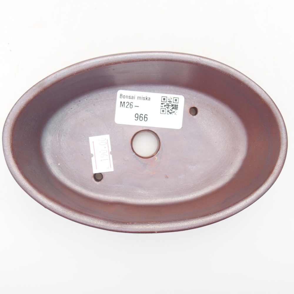 Bol à bonsaï en céramique 15 x 9,5 x 4 cm, couleur métal