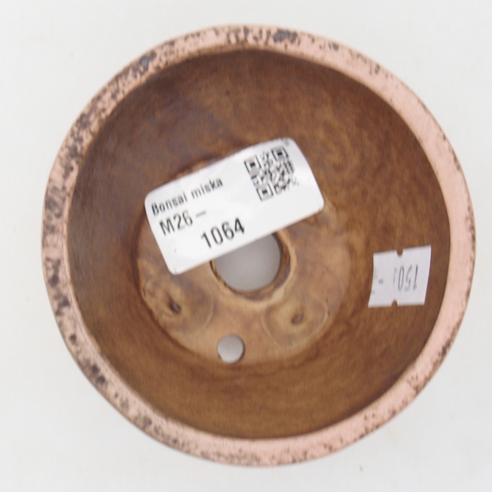 Bol à bonsaï en céramique 8,5 x 8,5 x 5 cm, rose