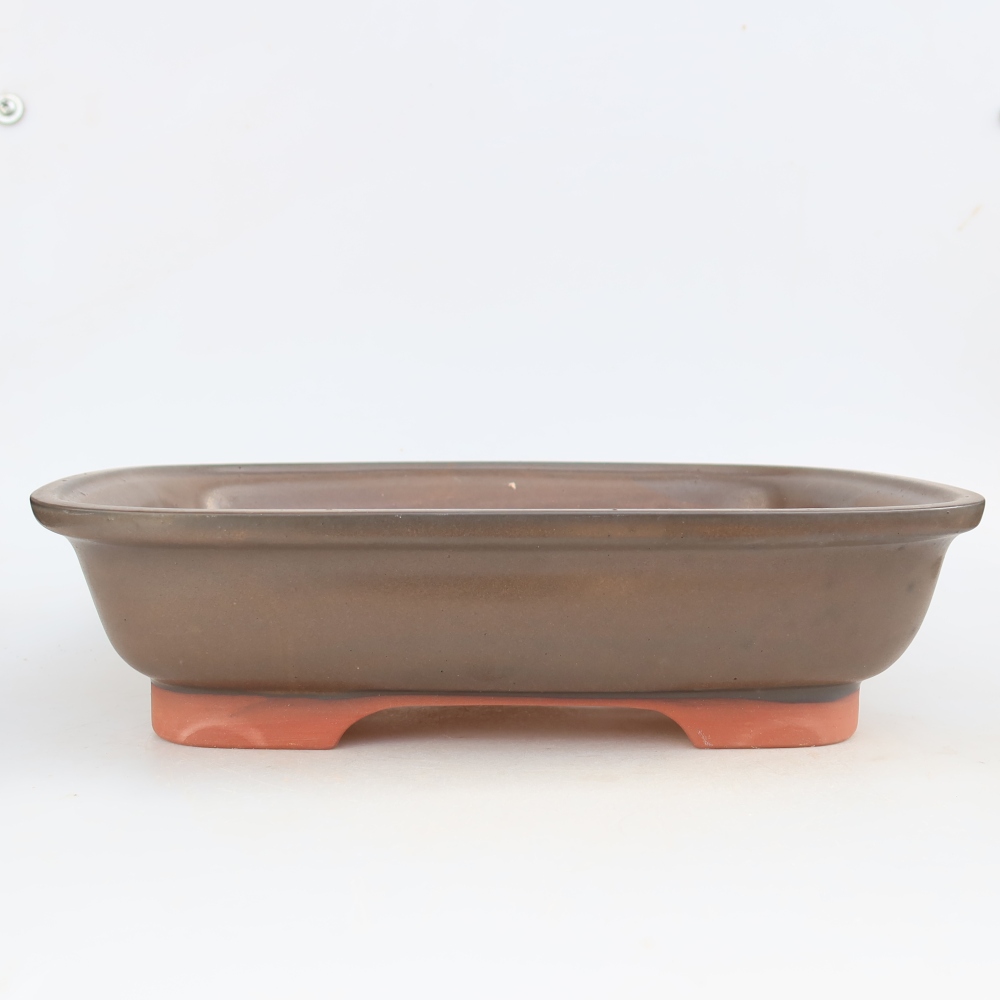 Bol en céramique  33,5 x 26 x 8 cm, couleur marron