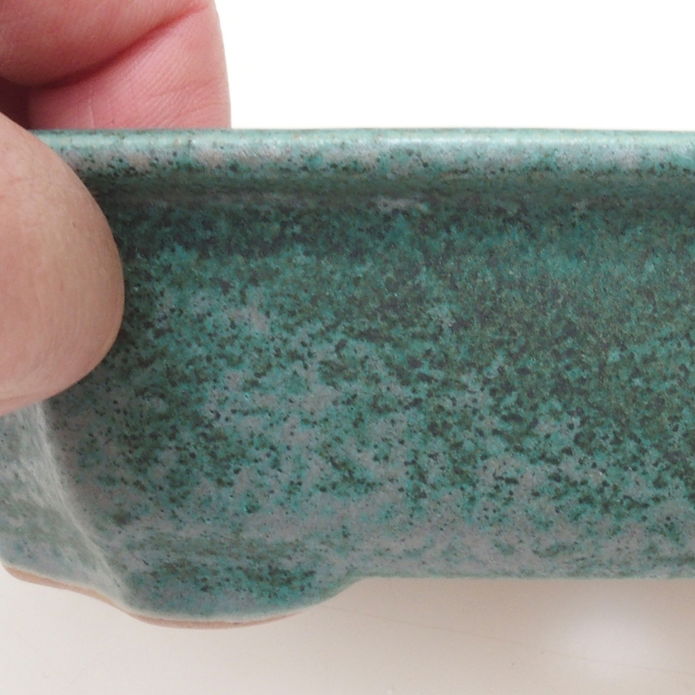 Bol à bonsaï H17 - 15 x 10 x 4 cm - vert