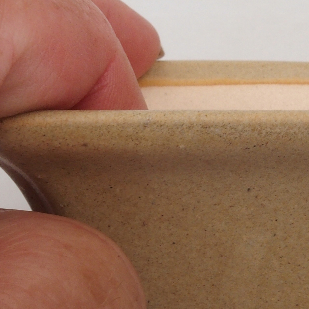 Mini bol bonsaï 7,5 x 7,5 x 4,5 cm, brun