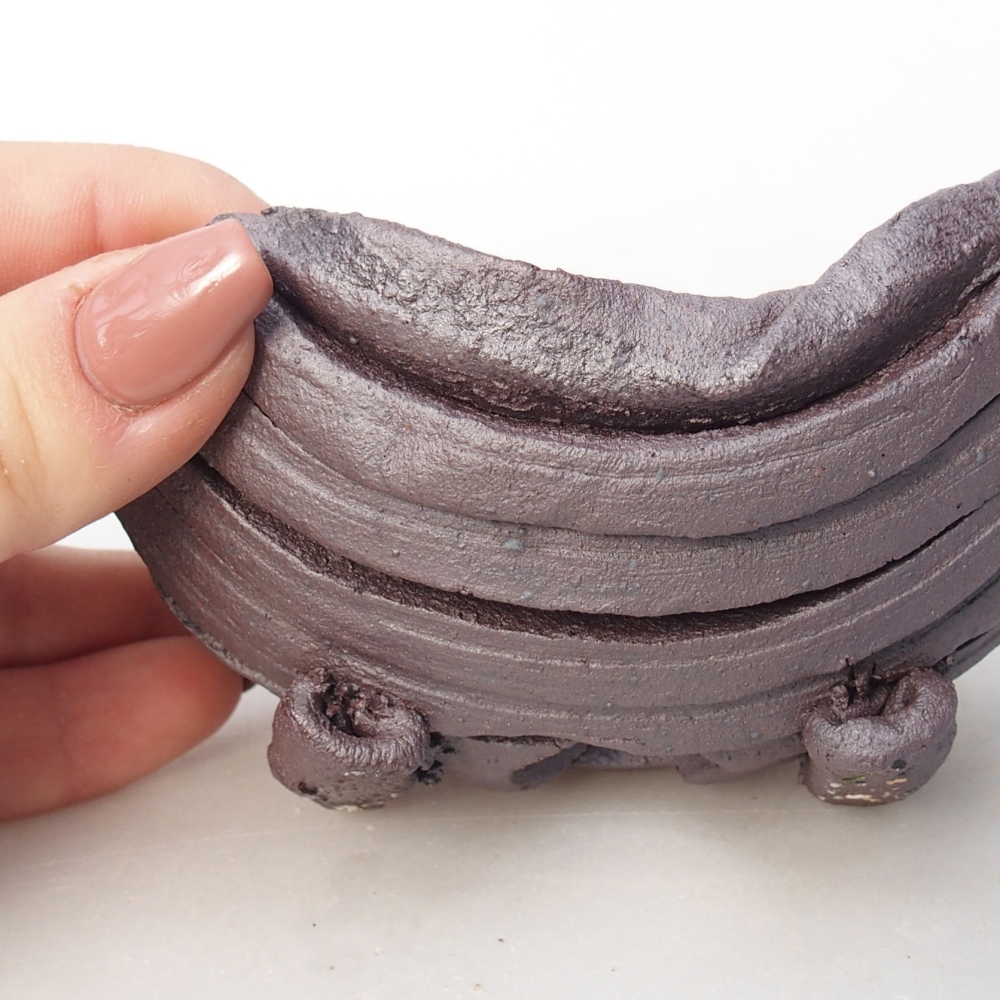 Coquille en céramique 11 x 8,5 x 6 cm , couleur métallique