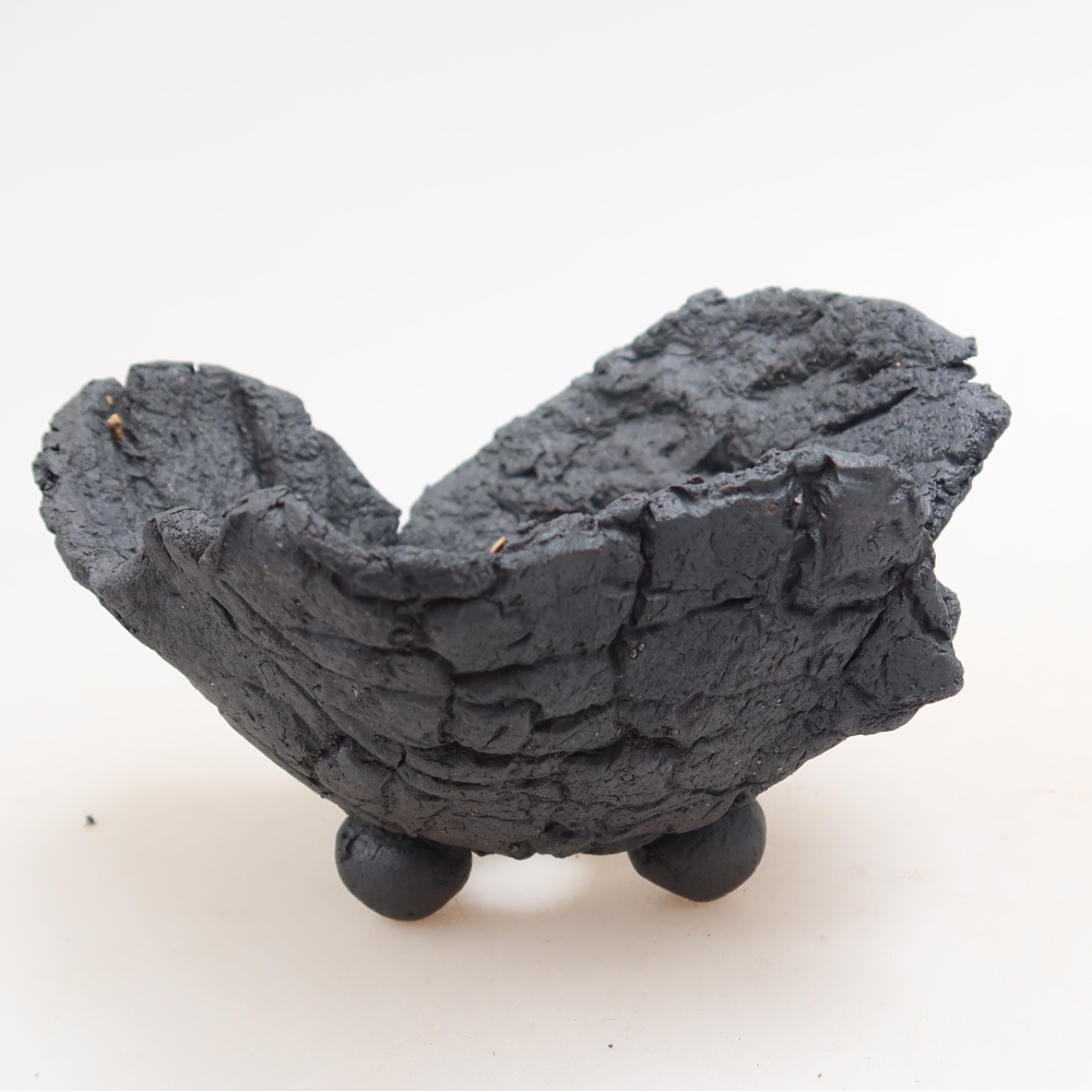 Coquille en céramique  11 x 11 x 7 cm, couleur métallique