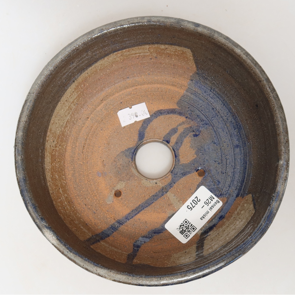 Bol à bonsaï en céramique 17 x 17 x 6 cm, gris