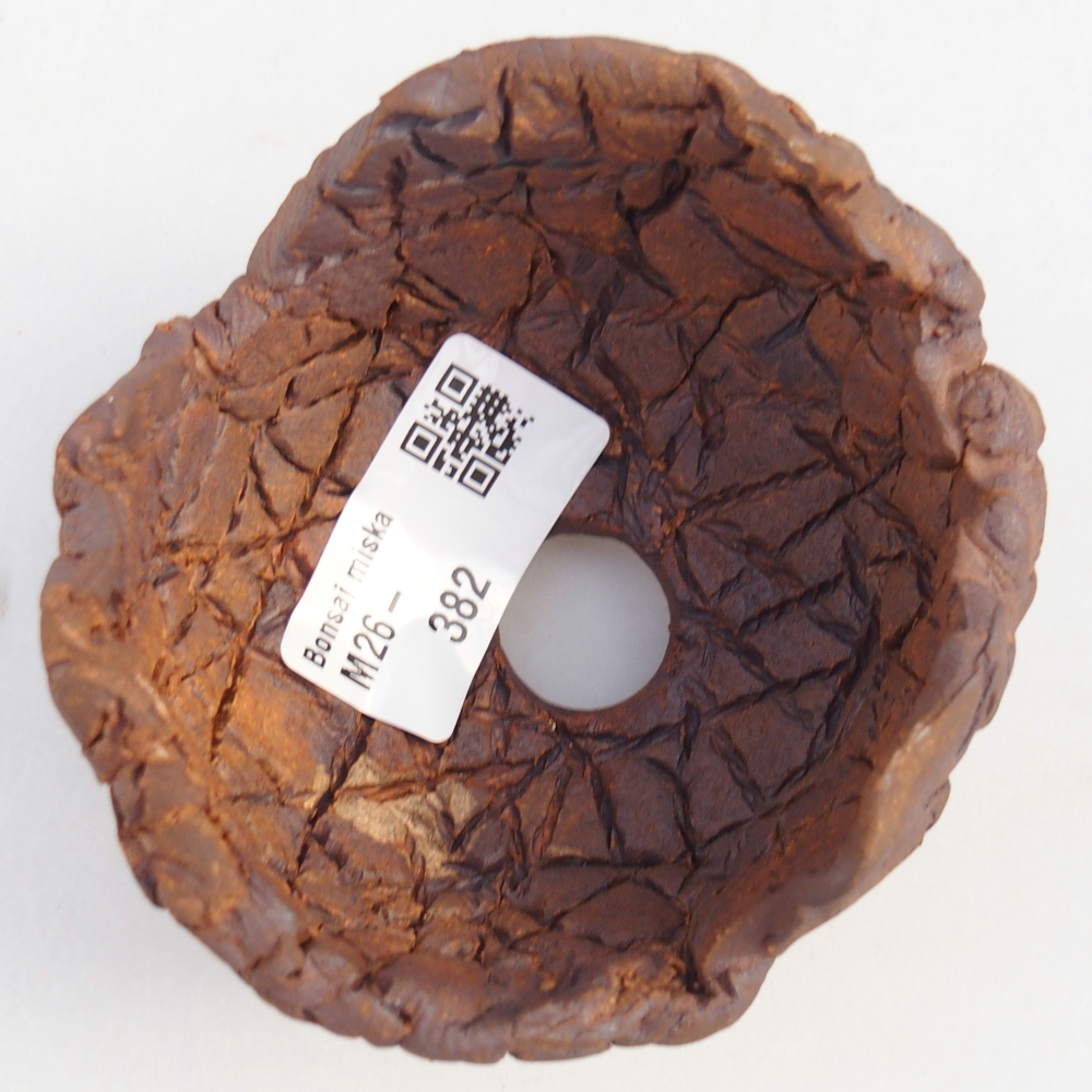 Coquille en céramique 8,5 x 8,5 x 6 cm , couleur marron