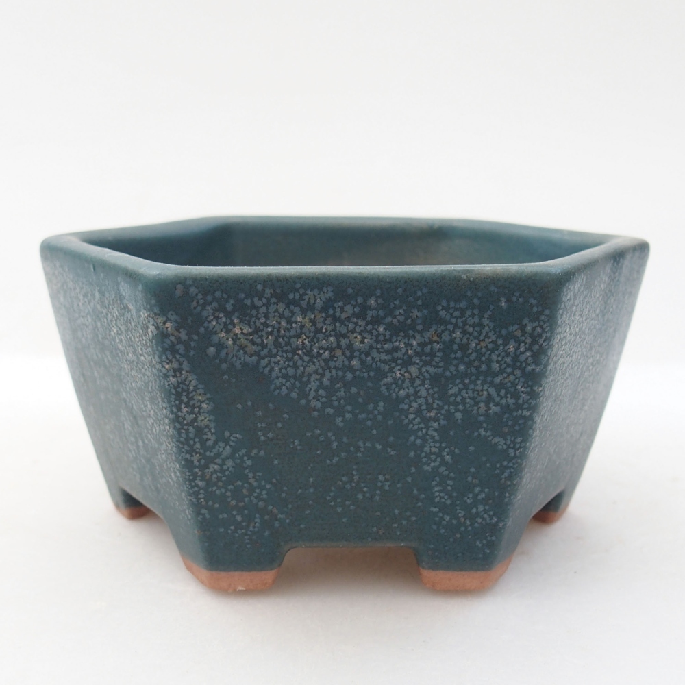 Bol à bonsaï en céramique 10 x 9 x 5 cm, couleur bleu