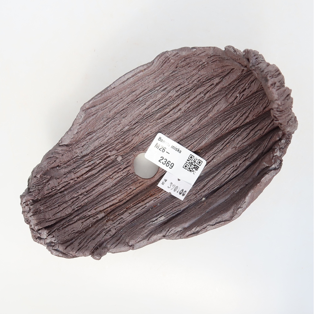 Coquille en céramique  15 x 11 x 14,5 cm, couleur marron