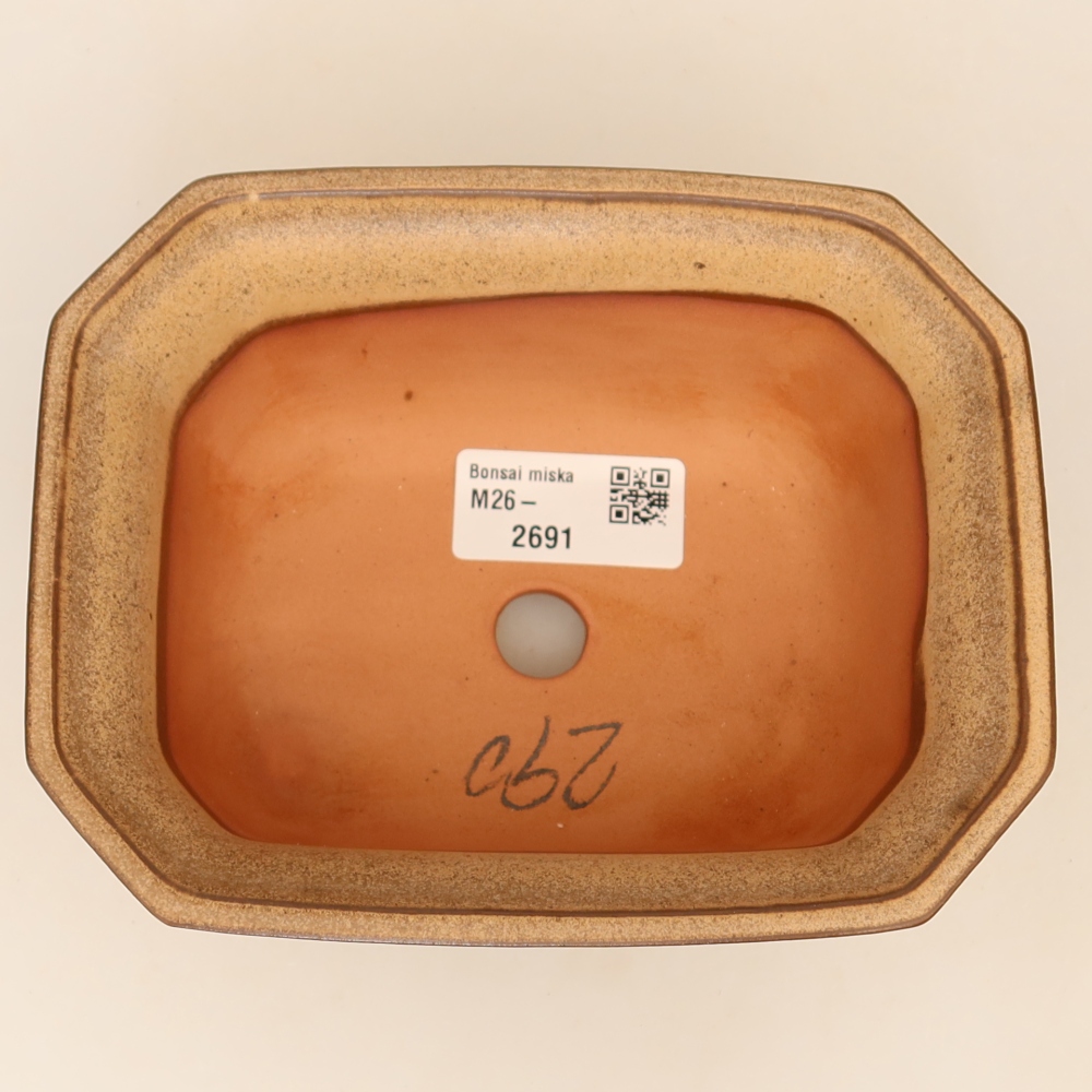 Bol en céramique  15 x 12 x 7 cm, couleur marron