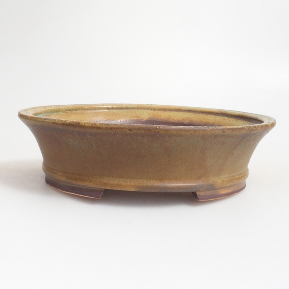 Bol à bonsaï en céramique 10 x 8,5 x 4 cm, brun