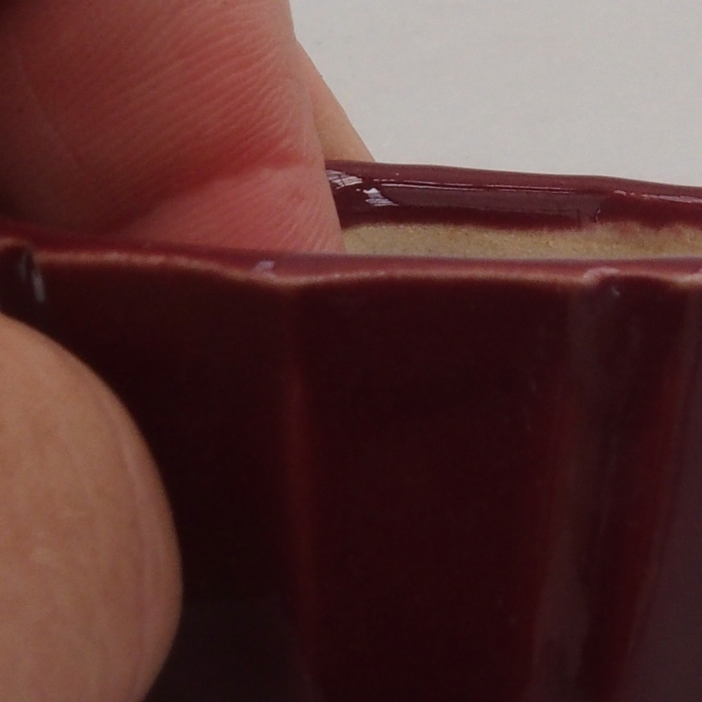 Mini bol bonsaï 5 x 5 x 3 cm, bordeaux