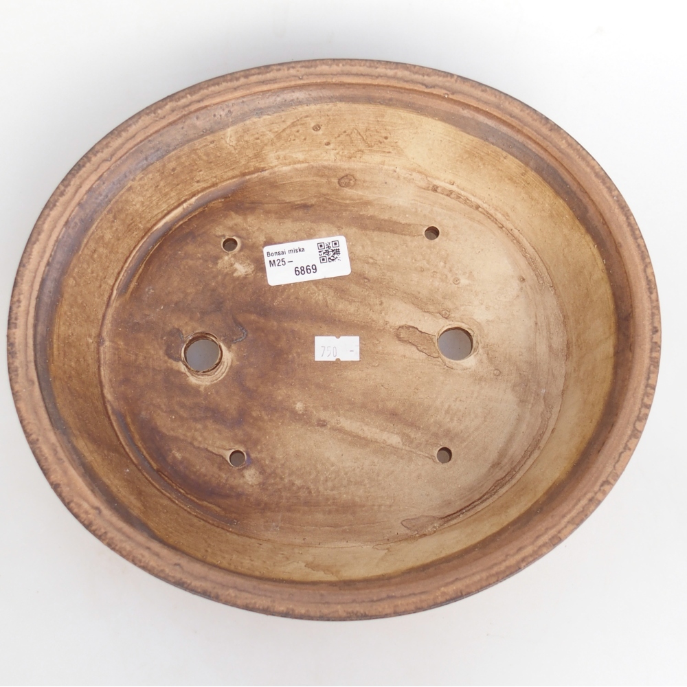 Bol à bonsaï en céramique 28 x 25 x 6 cm, rose