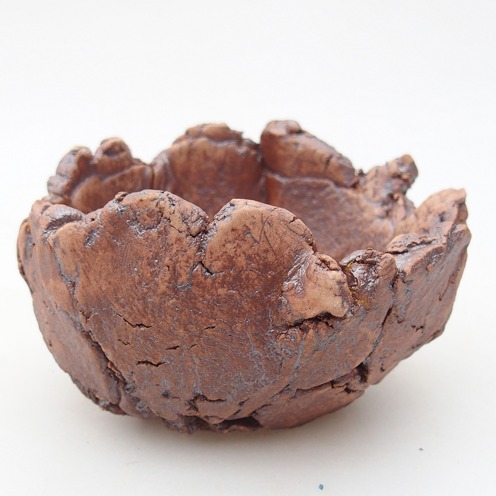 Coquille en céramique 9,5 x 8,5 x 5,5 cm , couleur marron