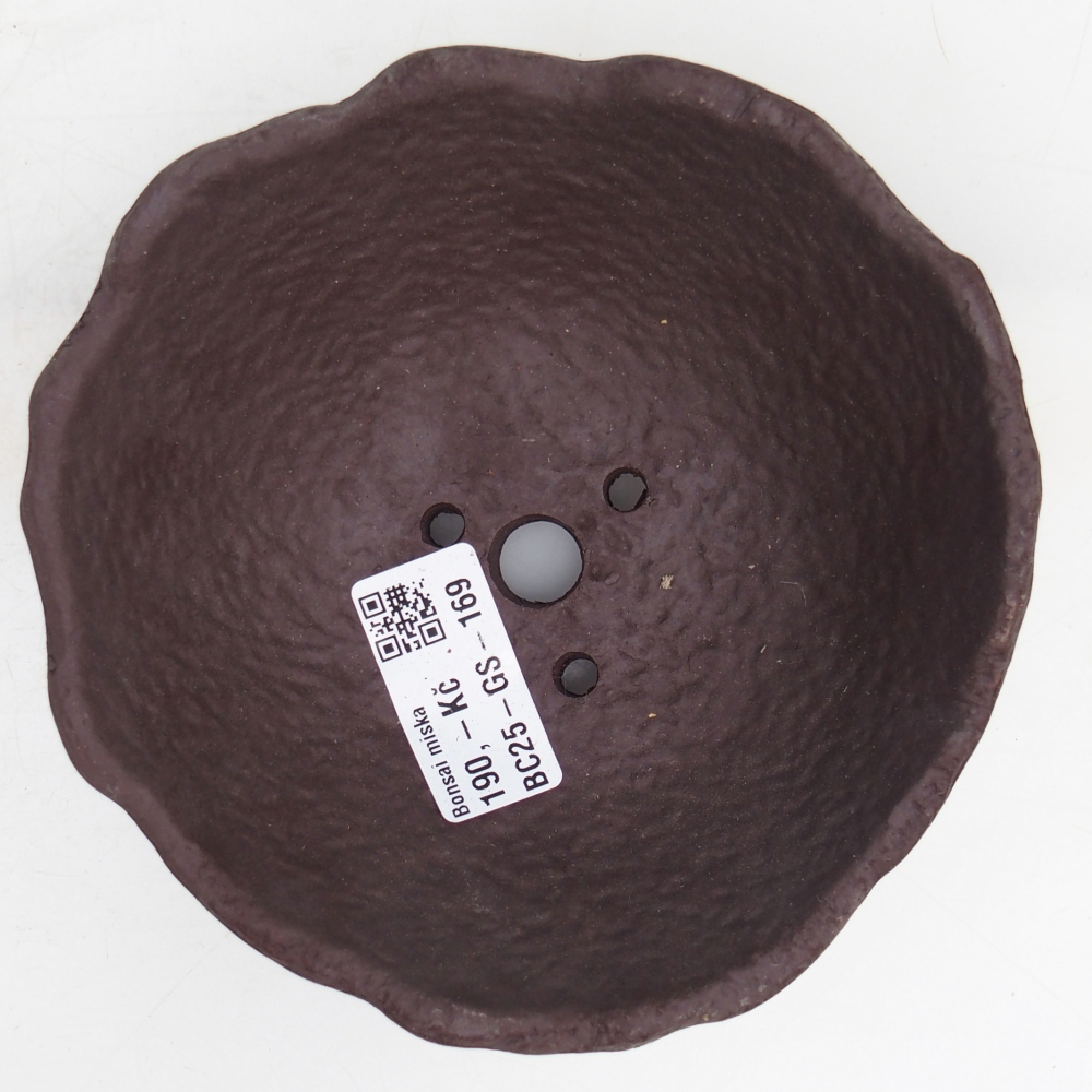 Coquille en céramique 13 x 13 x 5,5 cm , couleur marron