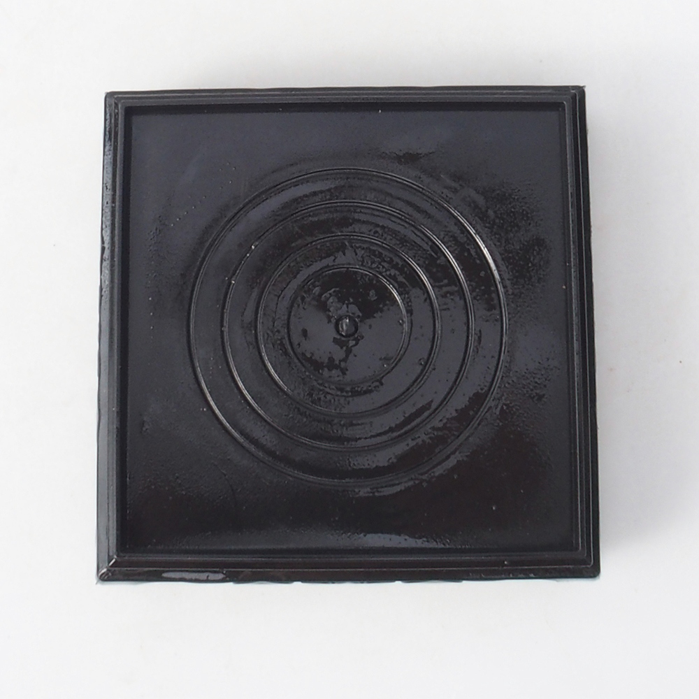 Table de bonsaï en plastique carrée 11 x 11 x 3,5 cm, couleur noire