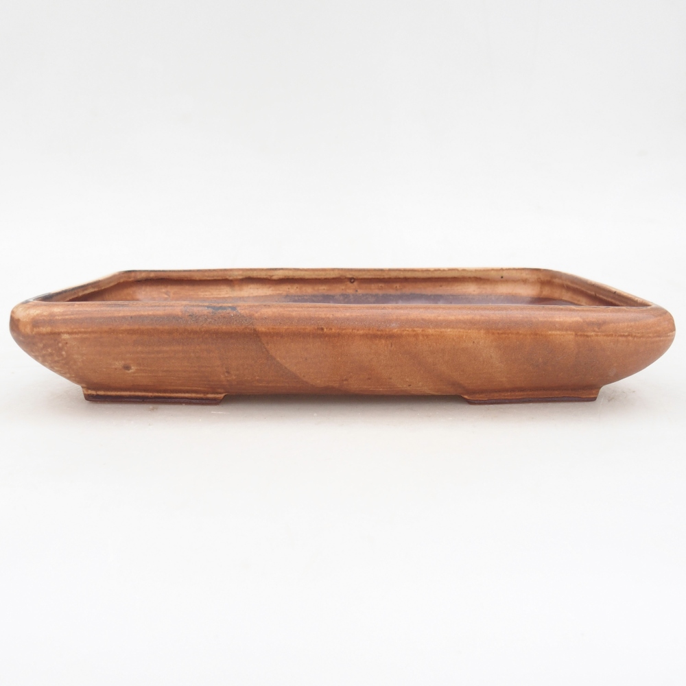 Bol à bonsaï en céramique 24 x 17,5 x 4 cm, rose