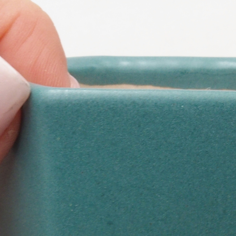 Bol à bonsaï en céramique 6,5 x 5,5 x 4 cm, couleur bleu