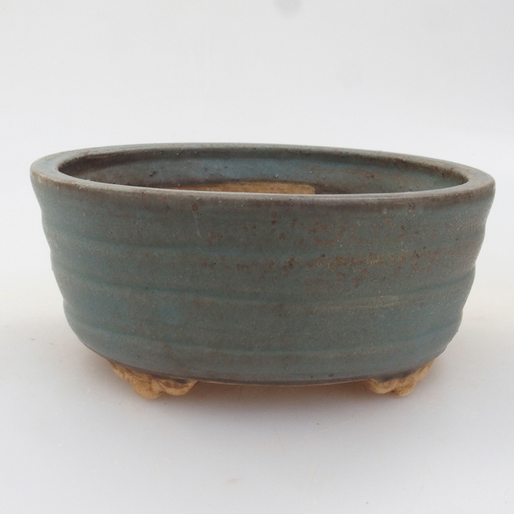 Bol à bonsaï en céramique 10 x 8,5 x 4 cm, brun