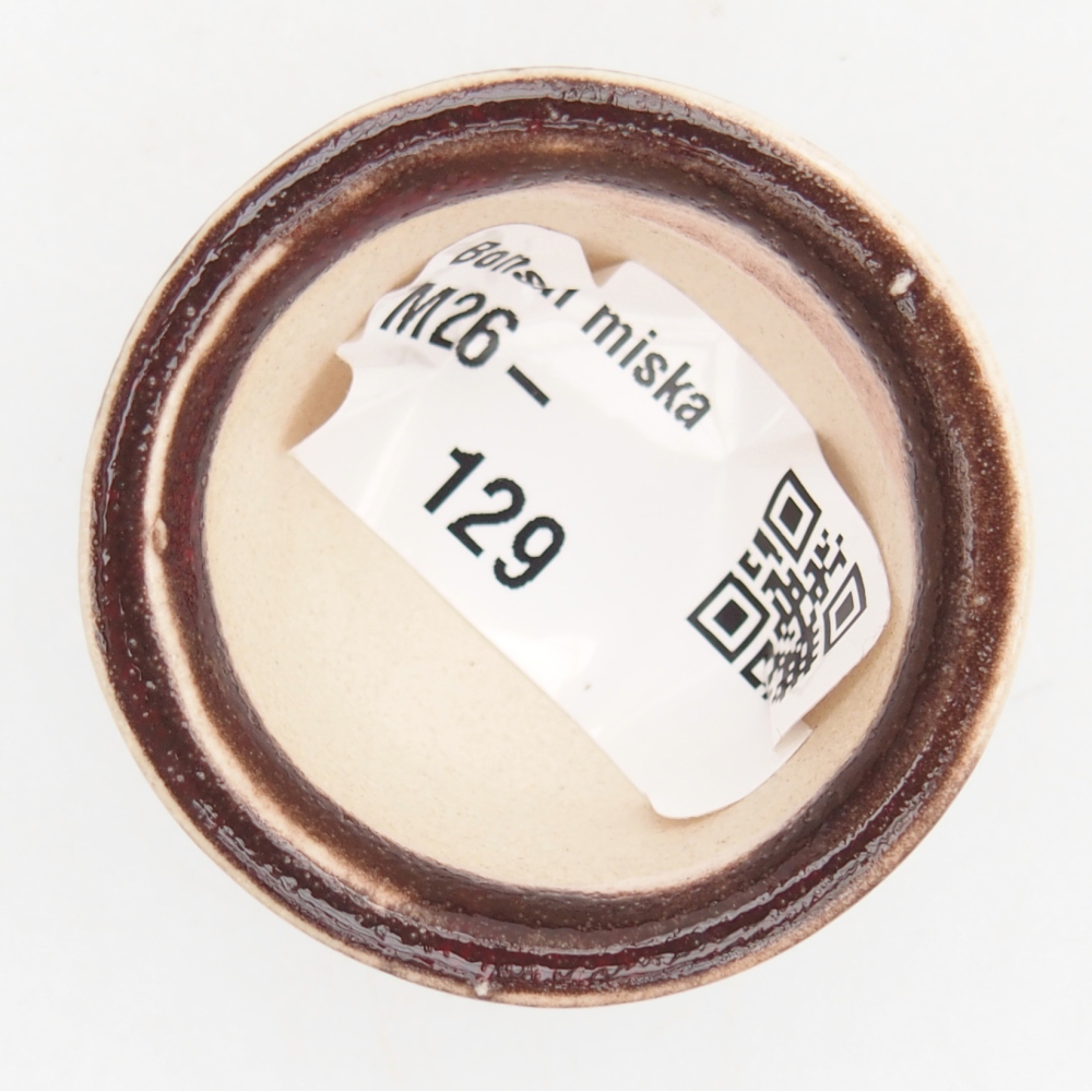 Mini bol bonsaï 4 x 4 x 2,5 cm, couleur rouge