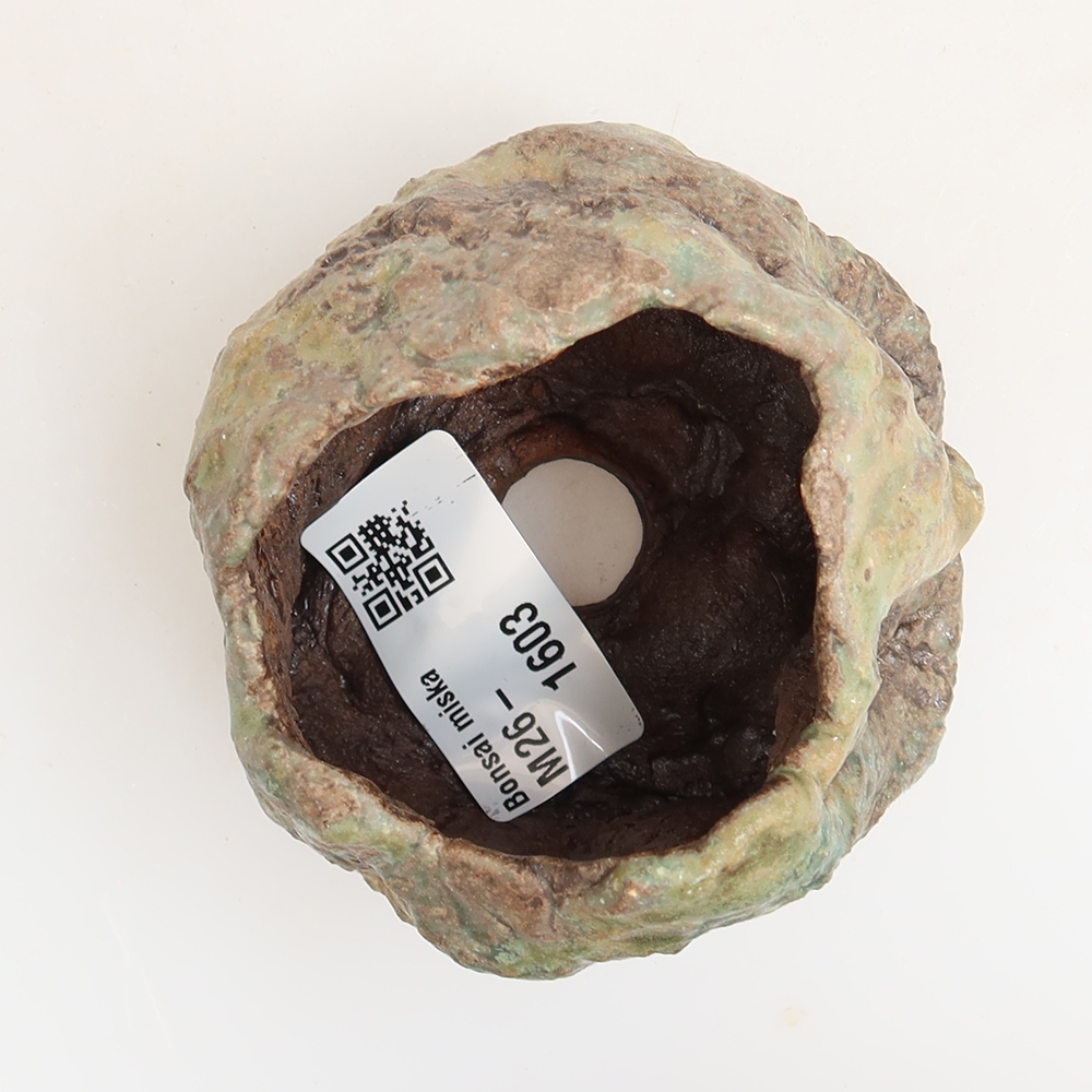 Coquille en céramique  5,5 x 4,5 x 6 cm , couleur verte