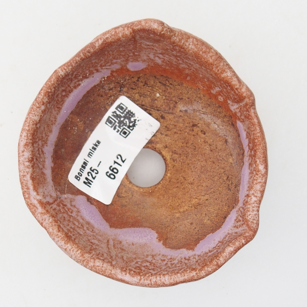 Coquille en céramique 9 x 8,5 x 6,5 cm , couleur violet