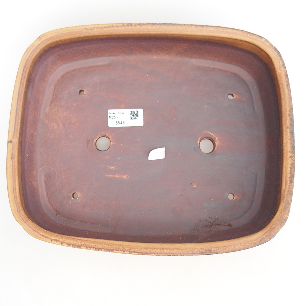 Bol à bonsaï en céramique 29,5 x 24 x 7 cm, rose