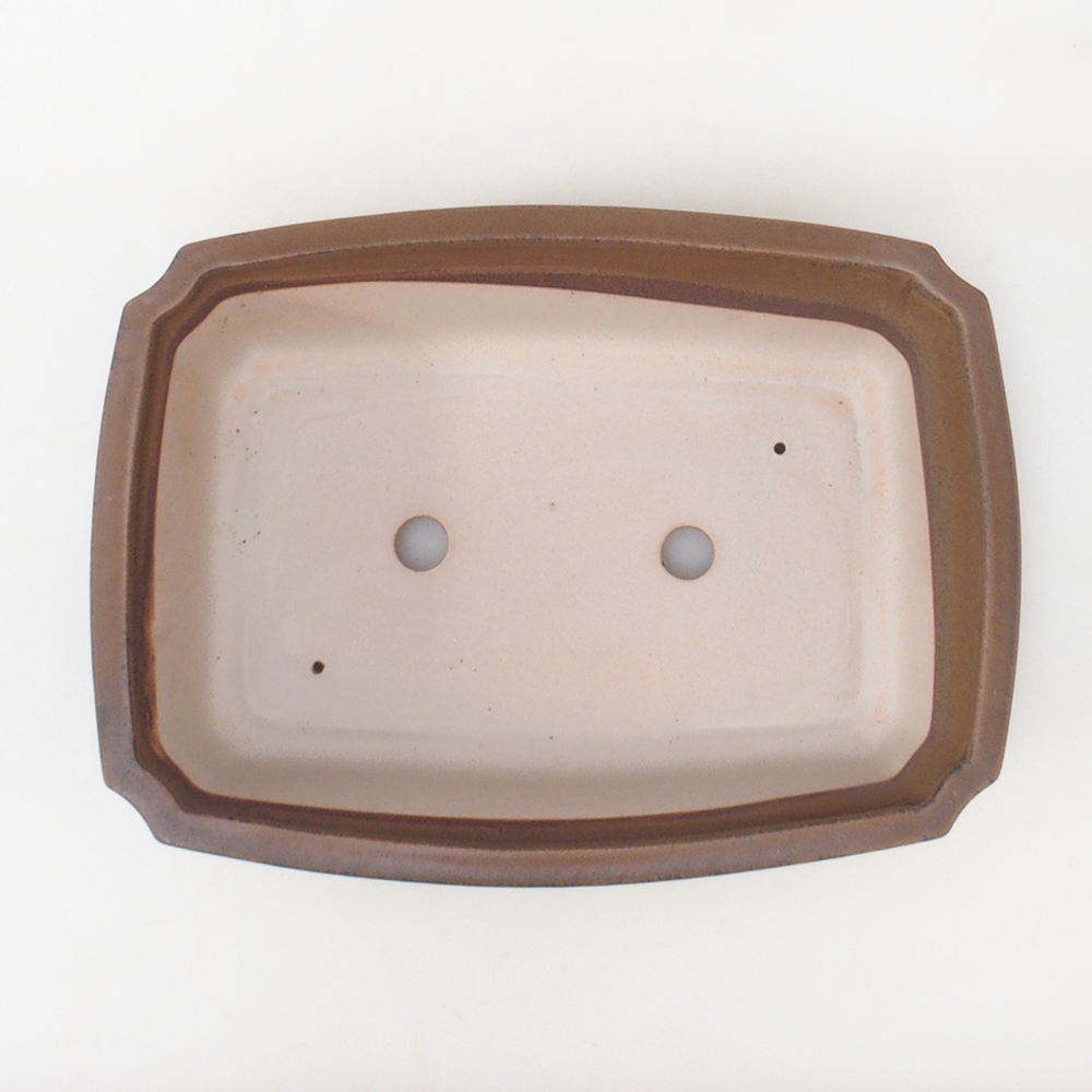 Bol à bonsaï H07 - 30 x 20,5 x 8 cm - brun