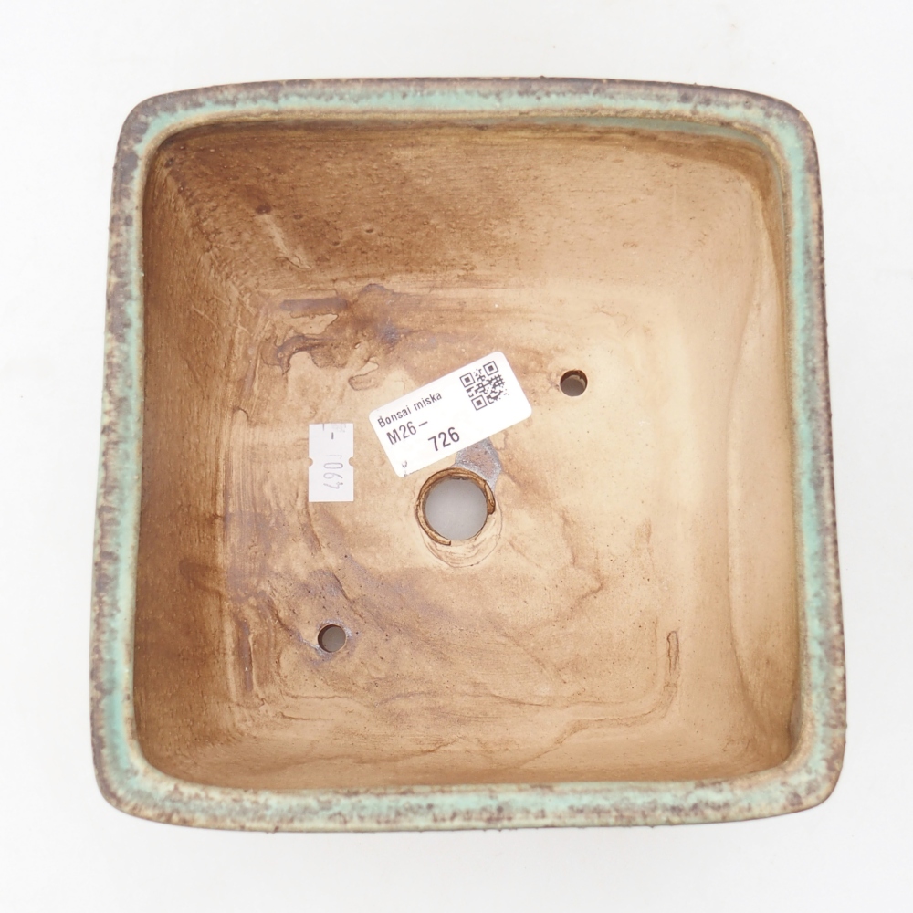 Bol à bonsaï en céramique 16 x 16 x 10 cm, vert