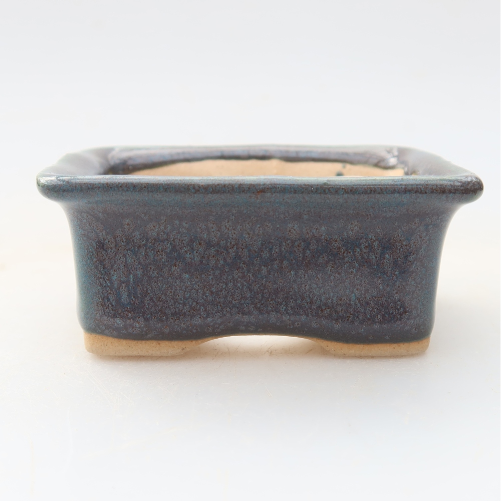 Pot à bonsaï en céramique 6 x 4,5 x 2,5 cm, couleur grise