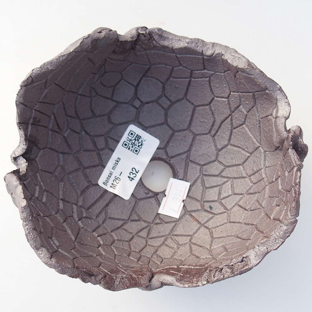 Coquille en céramique 13 x 13 x 10 cm , couleur métallique